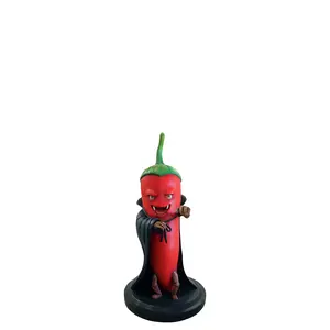 Count Dracula Chili Over Sized Spooky Veggie Statue