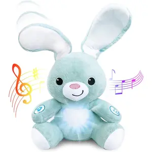 Easter Bunny Stuffed Animal - Interactive Soft Plush Peekaboo Bunny, 16" Tall - Peek a Boo Easter Toy for Ages 6 Months to 5 Year Old