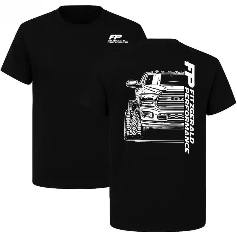 # SummerVibes FP Fitzgerald Performance Truck T-Shirt 2-Sided, Pickup Graphic Tee, Soft Cotton Blend, Diesel Performance Apparel for Men and Women, Gift for Truck Fans