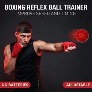 Head-Mounted Boxing Reaction Ball, Stress Relief Speed Reflex Training Equipment, Decompression Fidget Toy