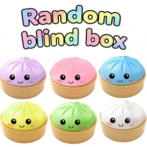 Glitter Dumpling Squishy Toy Giant Mystery Dumplings Fidget Toys for Kids Adults Autism Adhd Squeeze Fidgets for Anxiety Relief Non-Toxic TPR Material