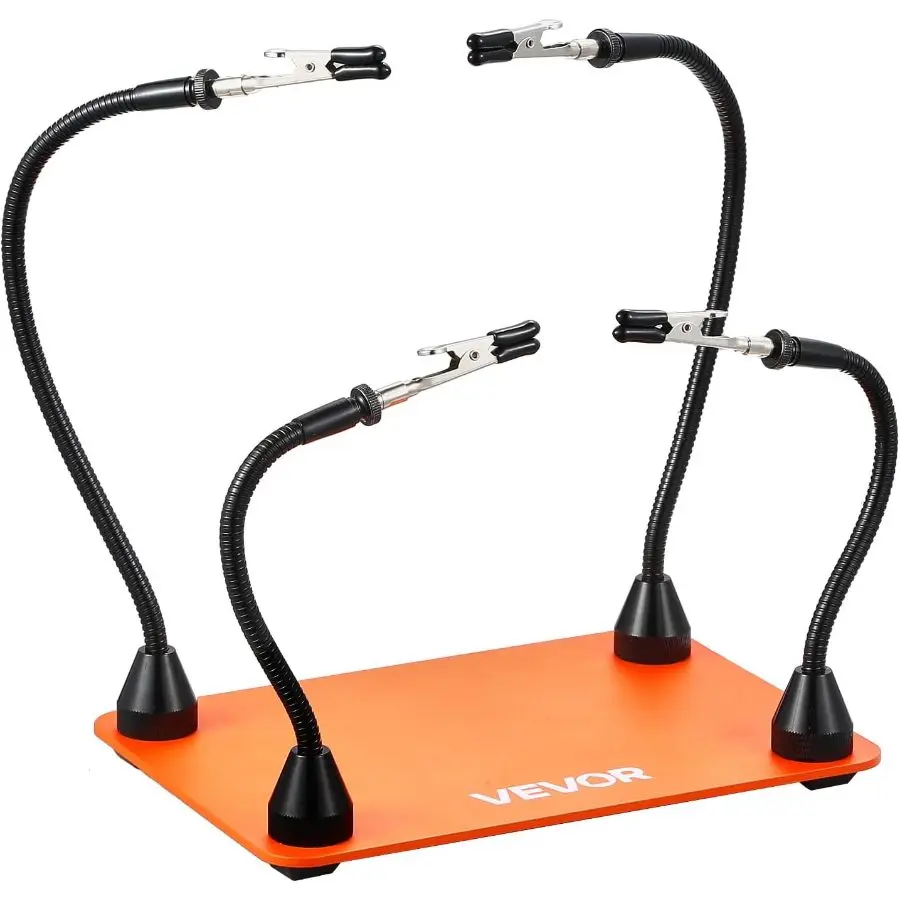 VEVOR Magnetic Helping Hands Soldering Station, 4 Flexible Arms Third ...