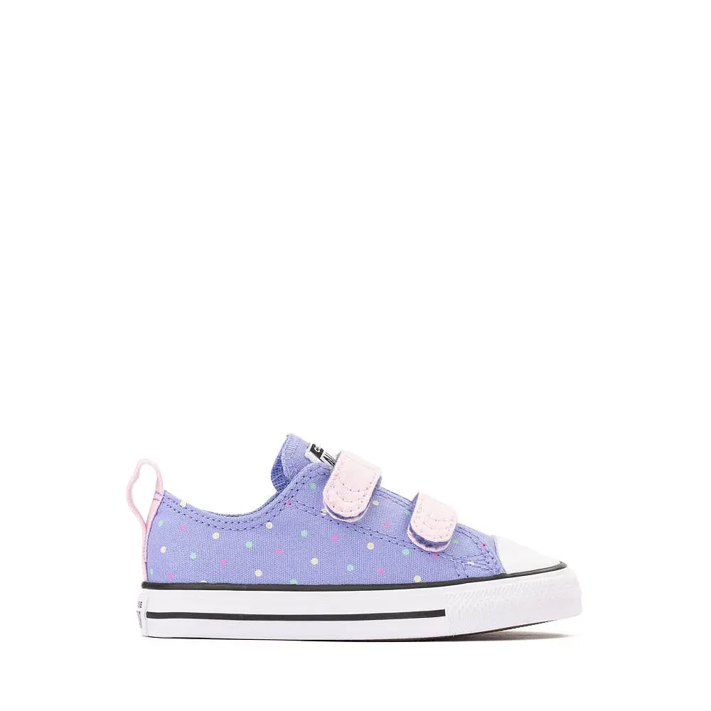 Converse Chuck Taylor All Star Polka Dot Toddler Baby Boys Girls Sneakers Purple
