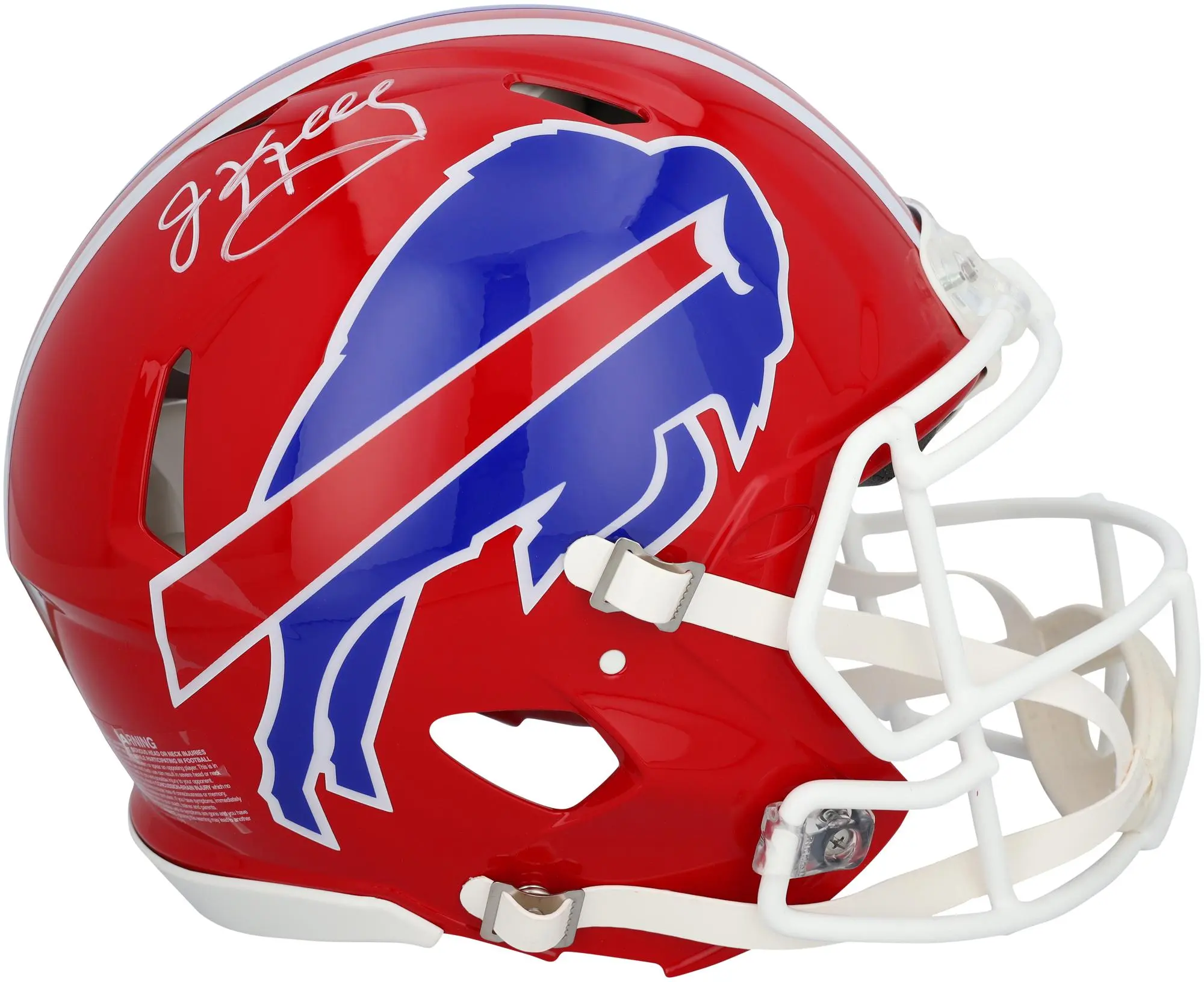 Jim Kelly Buffalo Bills Autographed Riddell 1987-2001 Throwback Speed Authentic Helmet - Fanatics Authentic Certified