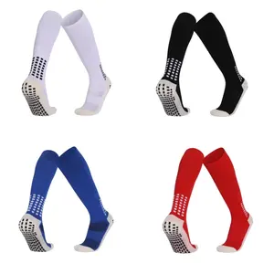 Men's Soccer Socks Anti-slip Knee Socks Anti-slip Footbeds Soccer Basketball Athletic Socks, 2 Pair Pack, 4 Pair Pack