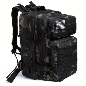 45l Red Military Tactical Backpack for Women Gym Fitness CCW Molle Go Bag Emergency Survival Backpack Medical Canvas Backpack Black Camouflage