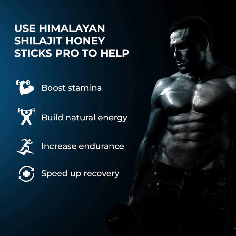 10-in-1 Pure Himalayan Shilajit Sticks Pro (Classic Honey) - Pack of 10