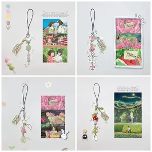 [NEW] Handmade Spirited Away Phone Charm, Cute Anime Beaded Strap, Studio Ghibli Inspired Keychain