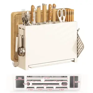 Kitchen Knife Drying Holder, Cutting Board Rack Knife, kitchen dish drying rack with knife holder,kitchen Knife Sets with Block Christmas Gifts Storage Utensils TikTokShopBlackFriday Christmas Tableware Sets Gift