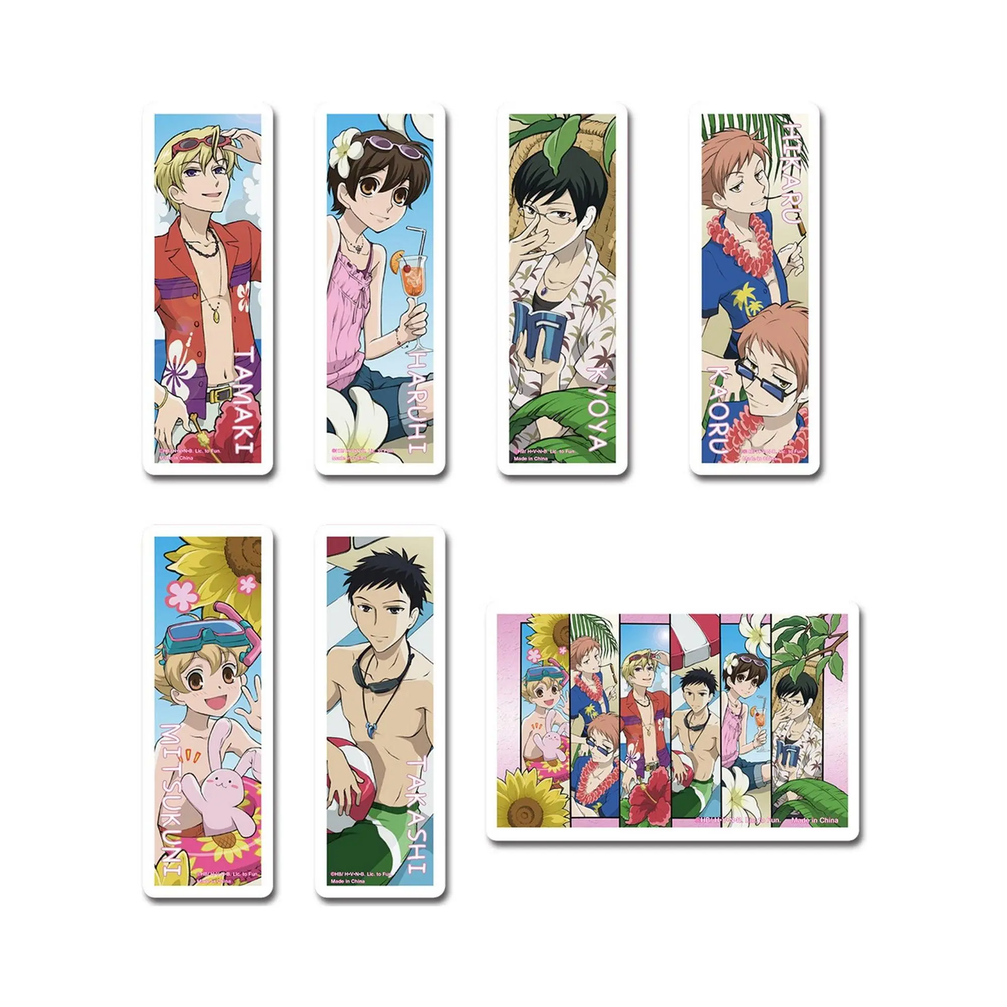 Ouran High School Host Club - Group Die-Cut Sticker Set