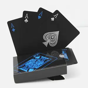 54-Piece High-Quality Waterproof PVC Poker Cards Chess Board Game Party Entertainment Standard Paper Cards for Parties Festivals Games Props