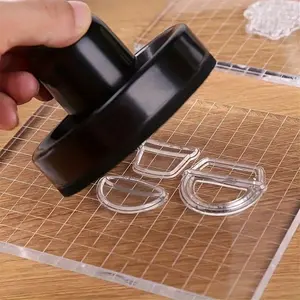 1pc Precision Stamp Pressure Tool - Metal Stamping Tools for DIY Clip Art Crafts, Jewelry Making Supplies with Embossing and Positioning Functions