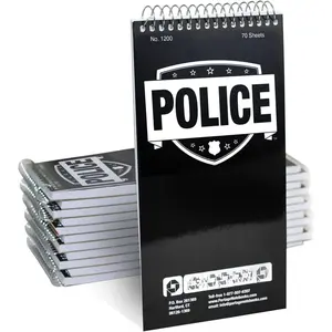 Public Safety  Notebook - Top Bound Spiral Notebook, Writing Pad for Interviews, Accidents & Incident Reports, Field Notes Book for  - 4 x 8 Inches, 70 Sheets, 12 Pack