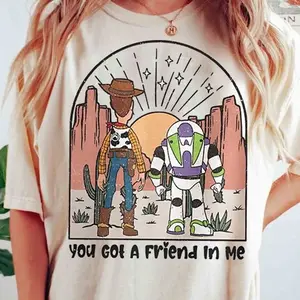 Vintage  Toy Shirt, You'Ve Got A Friend In Me Tshirt, Woody And Buzz Lightyear Tee, Dnland Trip, Toy Birthday Gift