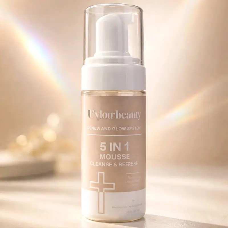RENEW & GLOW -REFRESH & CLEANSE MOUSSE for All skin types *Antiaging, Sulfate Free, Deep Cleaning*