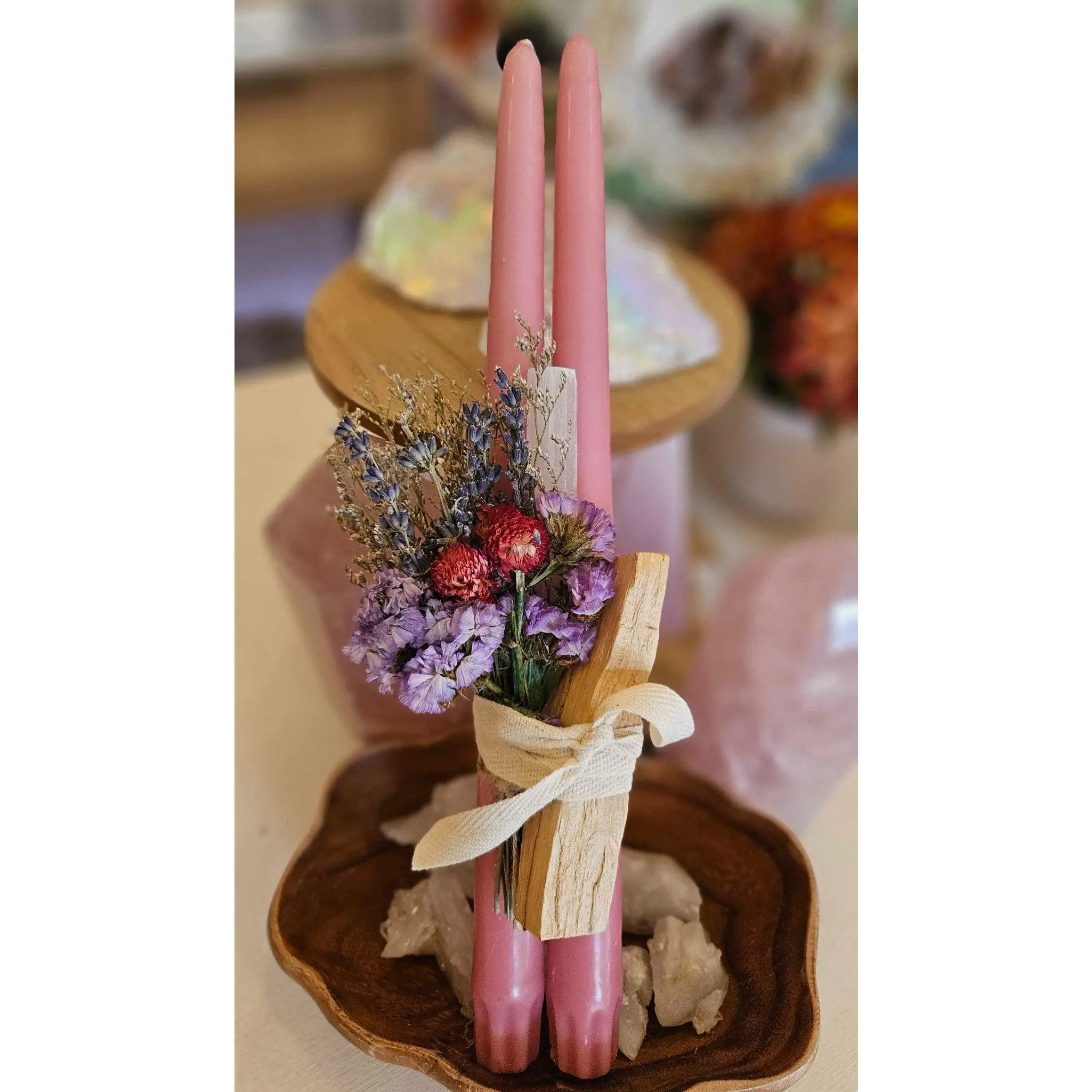 Serenity Intention Candle – Pink (Self-Love + Heart Energy)