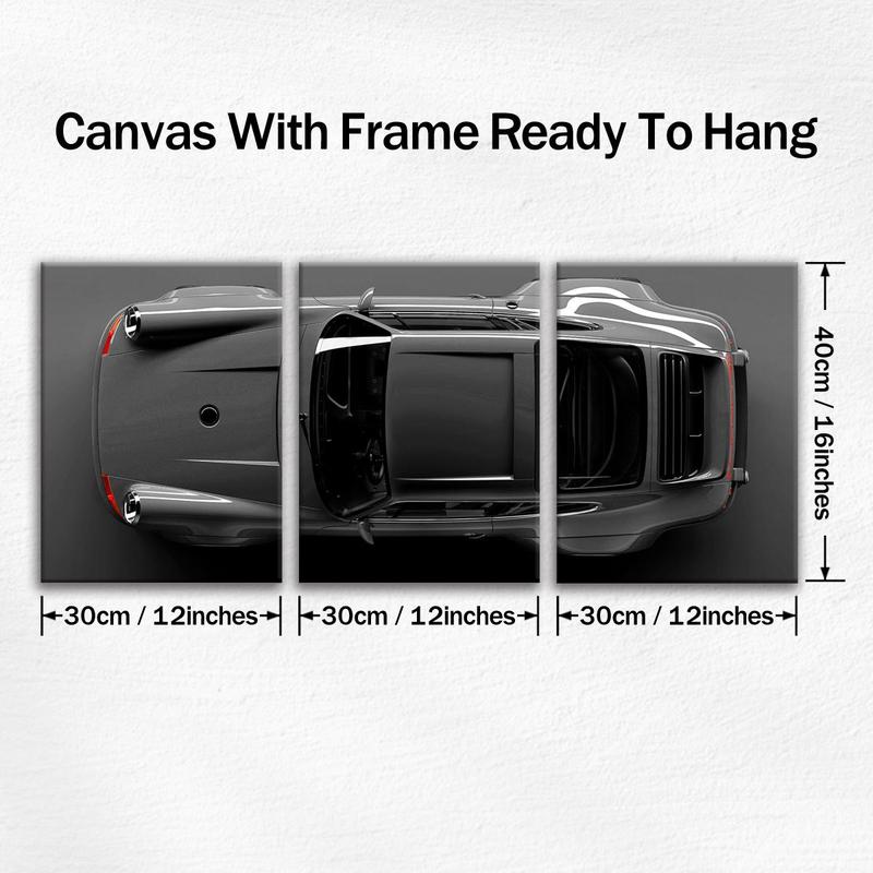 Fashion Car Pattern Canvas Painting with Frame, 3 Counts/set Modern Art Design Wall Art, Wall Decor for Home Interior Living Room Bedroom Office Fashion Car Pattern Canvas Painting with Frame, 3 Counts/set Modern Art Design Wall Art, Wall Decor for Home Interior Living Room Bedroom Office