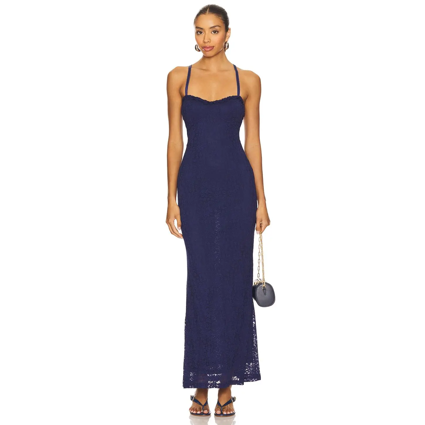 Runaway The Label Tasmin Maxi Dress in Navy