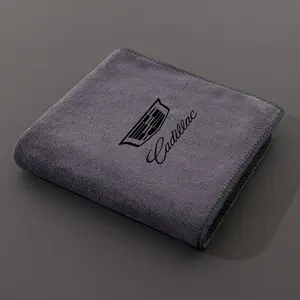 30x60cm Car Drying Towel, Suede Coral Velvet Material, Double-Sided Design, Ideal for Cadillac Cars & Accessories, Car Washing Towel