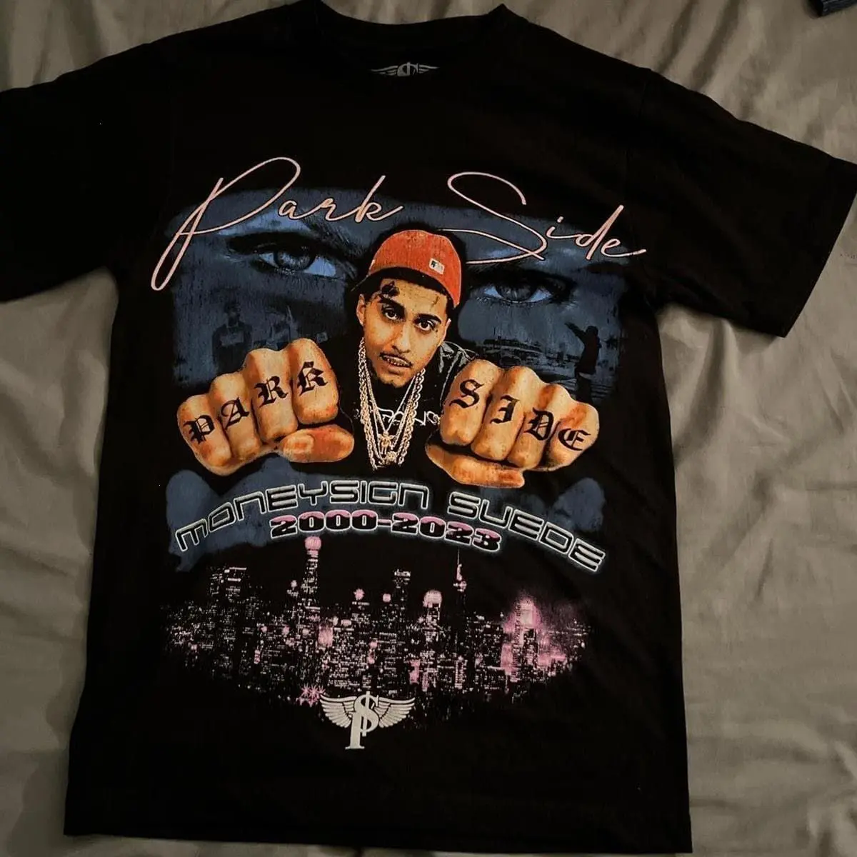 Rap Cash Print Tee - Suede Money Streetwear Shirt