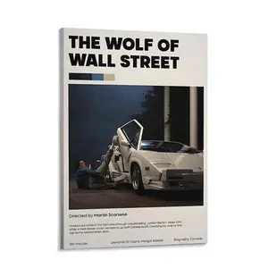 Auetrcls The Wolf of Wall Street Poster - 8"x12" to 24"x36" Lightweight Art Prints on Premium Archival Paper - New