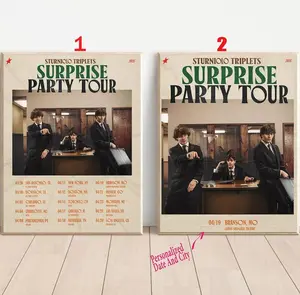Custom Sturniolo Triplets Surprise Party Tour 2025 Poster