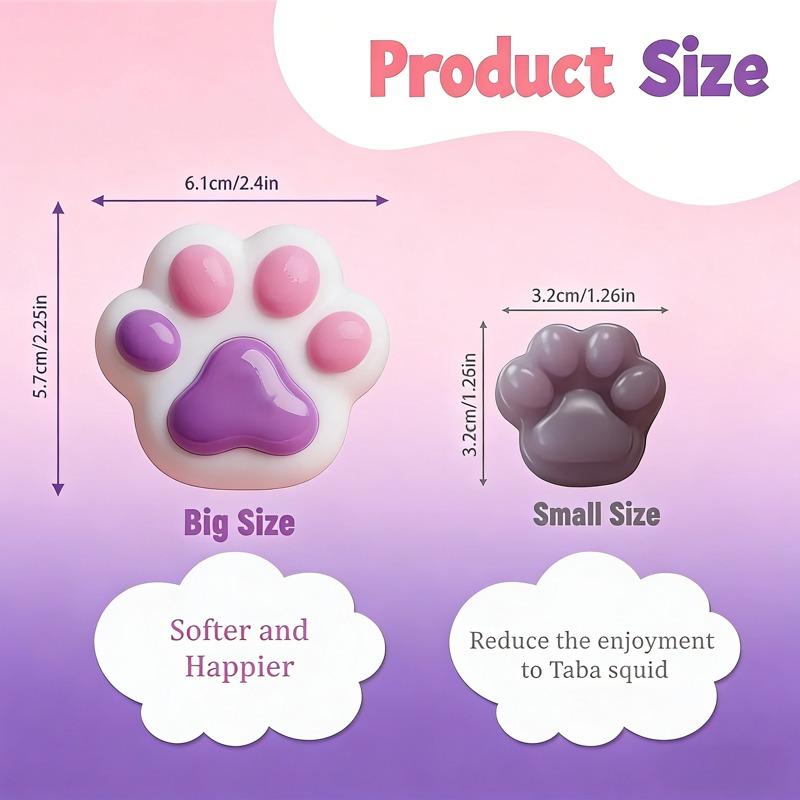 Valentine's Day Gifts DIY Glow in the Dark Big Cat Paw Taba Squishy Kit - Make Your Own Slime with Rubber Tree & Creative Gift Set for Girls