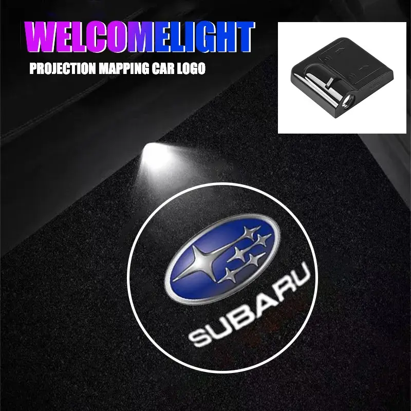 Car Door LED HD Welcomecourtesy Shadow Projector Lamp, Logo Light for Subaru Impreza Legacy Wrx Sti Xv Wrc Forester Crosstrek Outback