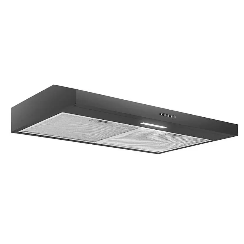 SNDOAS Under Cabinet Range Hood 30 inches, 230CFM Kitchen Hood Vents with LED, USGF2375CF vent hood  Household Items Durable Black Appliance