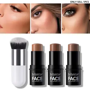Cream Contour Stick Set, Makeup Highlighter, Highlighters Makeup, Multi-Purpose Contour Highlight Stick for Face & Body, Waterproof Sweatproof, Long Lasting No Smudge, Sculpting Contour Stick