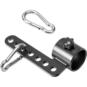 Belt Squat Bar Machine Attachment for 2 inch Olympic Barbell Bar, Black, 500 lbs Withstands, Attachments for Home Gym Workout