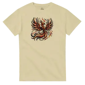 Heavyweight Unisex Phoenix T-shirt by Deveondi