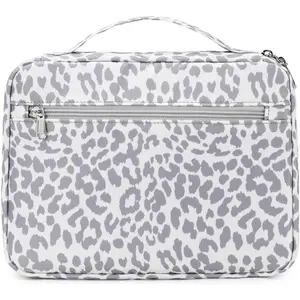 Bible Cover Case for Women, Leopard Bible Covers Bible Cases for Women with Handle and Zippered Pocket