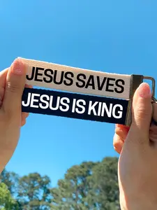 Christian Cotton Fabric Keychains