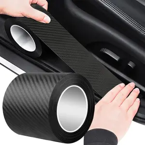 Car Door Entry Edge Guard, AntiScratch Car Door Sill Protector, Clear Adhesive Car Door Trim Edge Guard for Cars Automobile (in x .ft, Black)