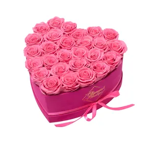 BarBe Heart Box | 27 Pink Roses Decor Decorative