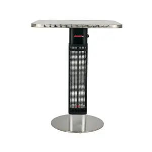 212 MAIN Portable Radtec 15S-IR-SML-BST Infrared Bistro Table Heater - Square Top Heating System