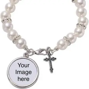 Rosary Bracelet with Photo for Love and Memory Sublimation - Perfect Gift For Her