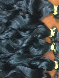 3 bundles The Best Braiding Hair, The Real Raw Cambodian Bulk Braiding Hair, Double Drawn Deep Wave Raw Human Hair Bulk Bundles