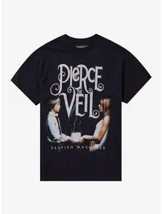 Pierce The Veil Selfish Machines T-Shirt Vintage Graphic Tee - Unisex Short Sleeve Shirt - Soft Cotton for Everyday