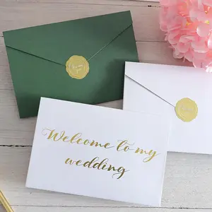 Wedding Greeting Card with Envelope, 20pcs/set Letter & Envelope Set, Wedding Invitation Card, Party Gift for Wedding, Birthday, Bridal Shower