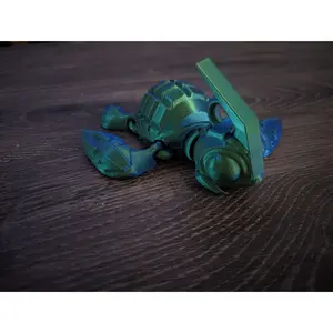 Grenade Turtle, Articulated. Head Pop Off, 3d Print