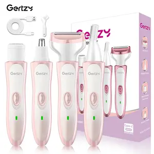 Gertzy Four-In-One Women's Hair Trimmer Set, Multifunctional Hair Trimmer, Bikini Trimmer & Pubic Hair Trimmer, Smooth Skin, Perfect Gift for Valentine's Day, Mother's Day, Christmas