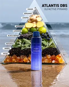 NEW - Cloud9 Atlantis Body Spray 226ML｜Fresh Aromatic Scent with Ginger, Bergamot & Juniper, Clean Amber Musk, Long-Lasting, Body Spray for Everyday Freshness