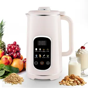 SPZTJK 8-in-1 Multifunctional Nut & Soy Milk Making Machine, Automatic Heating, Make Homemade Oat Milk, Chocolate Milk & More, Stainless Steel Interior, Safety Power Switch, Built-In Self-Cleaning Mode