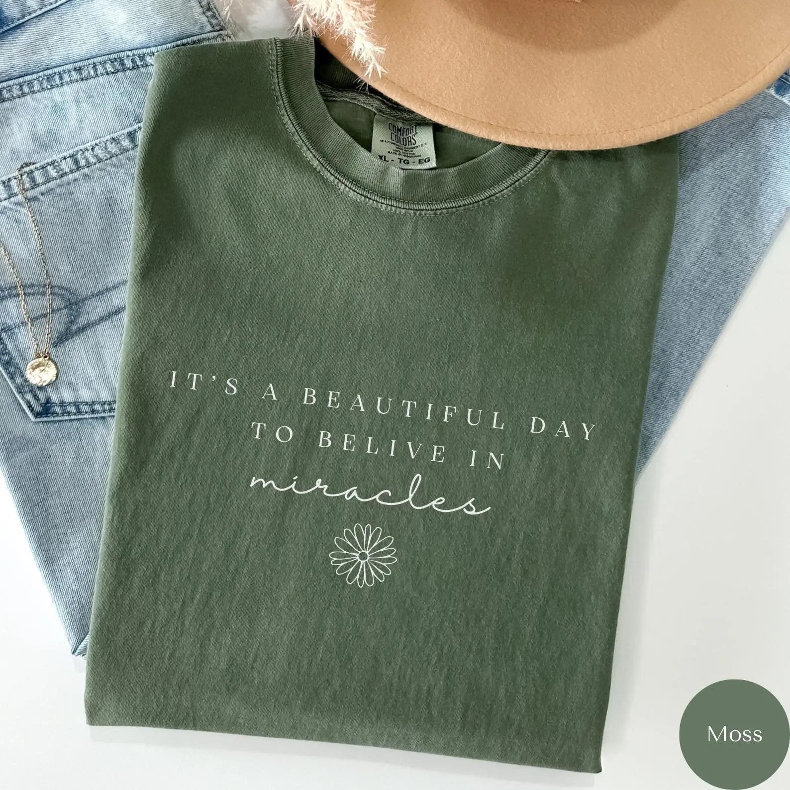 IVF Transfer Day Comfort Colors® Shirt, Its a Beautiful Day to Believe in Miracles tee, Ivf Iui Transfer Day Egg Retrieval Tee, IVF Shirt Cotton Fabric Top Tshirt