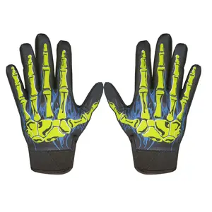 Motorcycle riding gloves Skull bone joint, bicycle long finger gloves sports autumn and winter models, ghost claws full finger