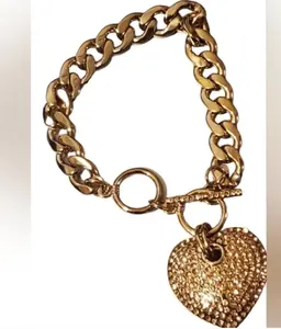 Heart Bracelet with rhinestones