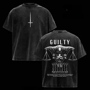 Hiromi Higuruma Jujutsu Kaisen Graphic Tee – Deadly Sentencing Anime Shirt, Judgeman Domain Expansion Vintage Washed Oversized Soft Cotton Top, Trendy Streetwear Menswear for Casual, Party, Convention, and JJK Fans