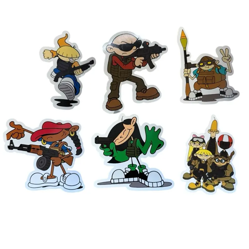 Tactical Kids Next Door Vinyl Sticker Pack - Fun Character Stickers for Kids' Rooms & Playrooms